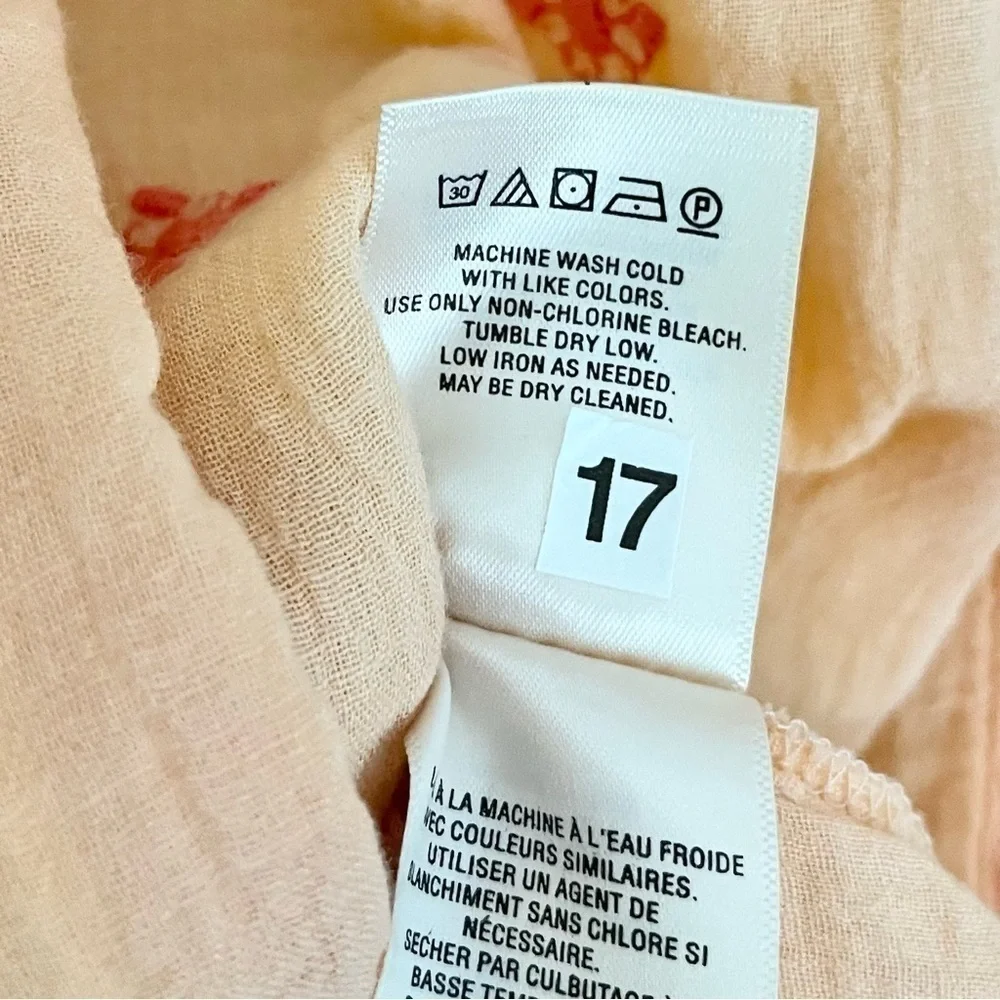 NWT Anthropologie‎ Mermaid Women’s Desert Rose Beach Dress Peach Orange Small